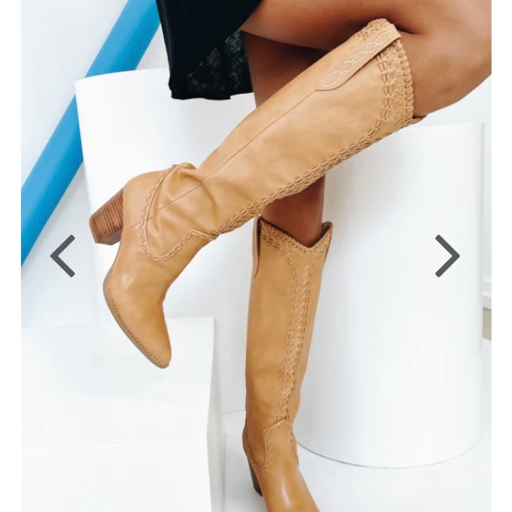 Verge girl Billini tan cowboy finley boots